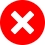 Red circle with white mark
